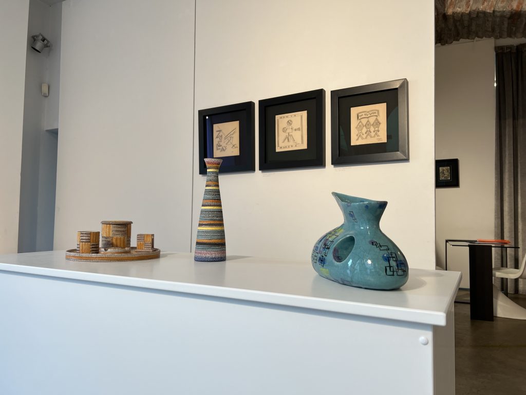 Allestimento disegni e ceramiche futuriste in collaborazione con leogalleries