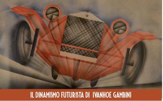 “Il dinamismo futurista” celebra l’opera versatile di Ivanhoe Gambini, tra aeropittura, grafica e arti applicate all’insegna della modernità.