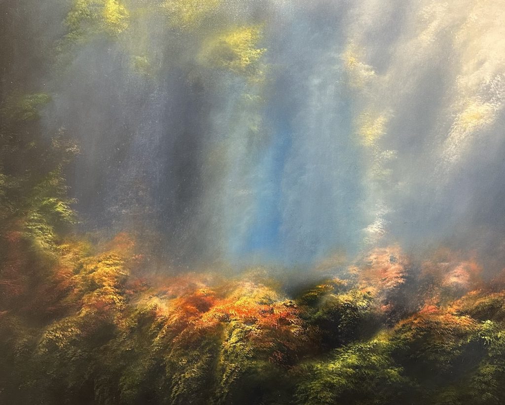 “Il sacro è dagli occhi” esplora il confine tra percezione e spiritualità attraverso la pittura evocativa di Valentina Angeli.